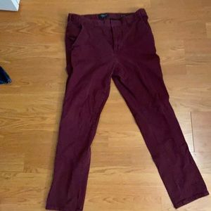 Pacsun Slim Regular Burgundy Pants